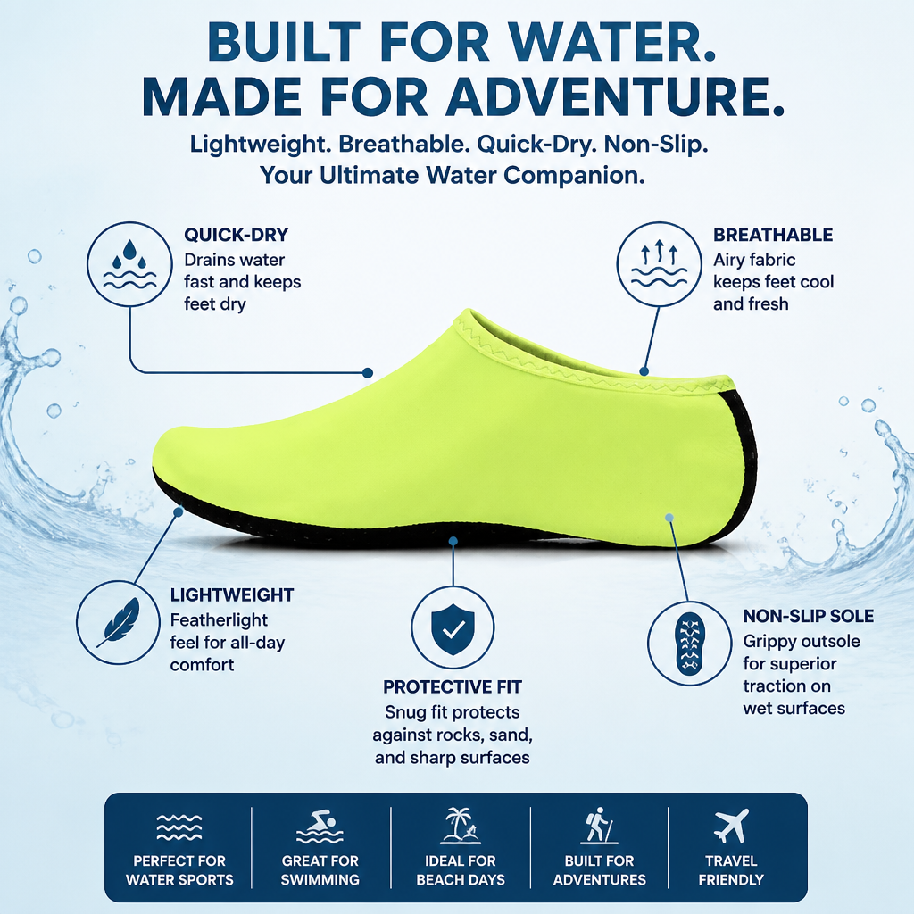 TorrentTrek™ — Slip On, Grip Wet Rock, and Skip the Soggy Sneakers