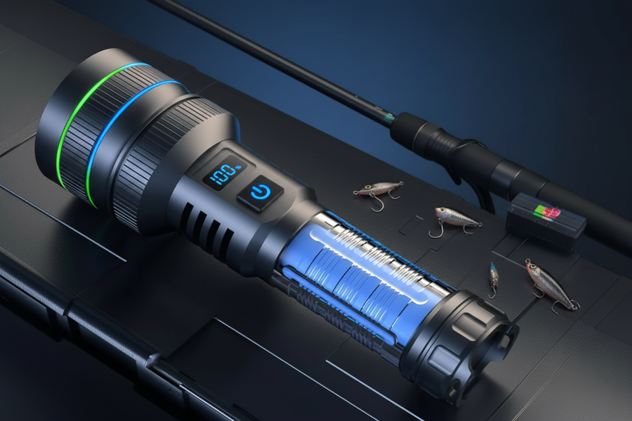 Zoomable LED Flashlight with Adjustable Beam for Camping and Emergencies