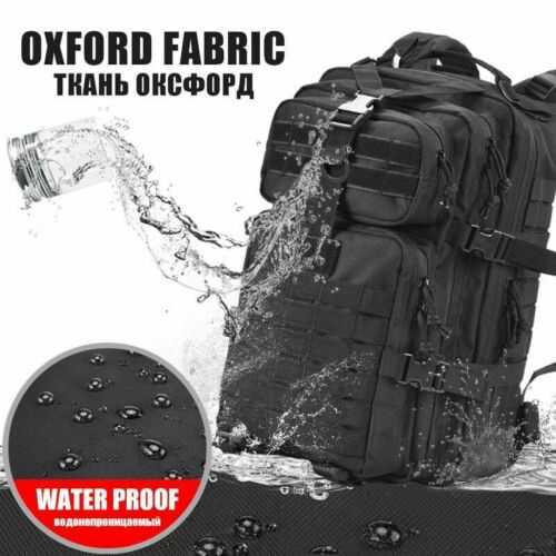 Military-Style Tactical Backpack Bag - 45L Waterproof Capacity
