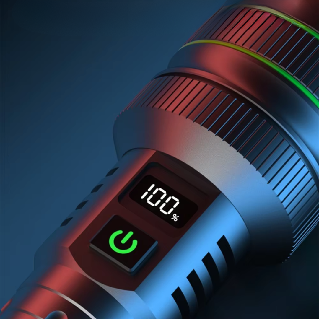 Zoomable LED Flashlight with Adjustable Beam for Camping and Emergencies
