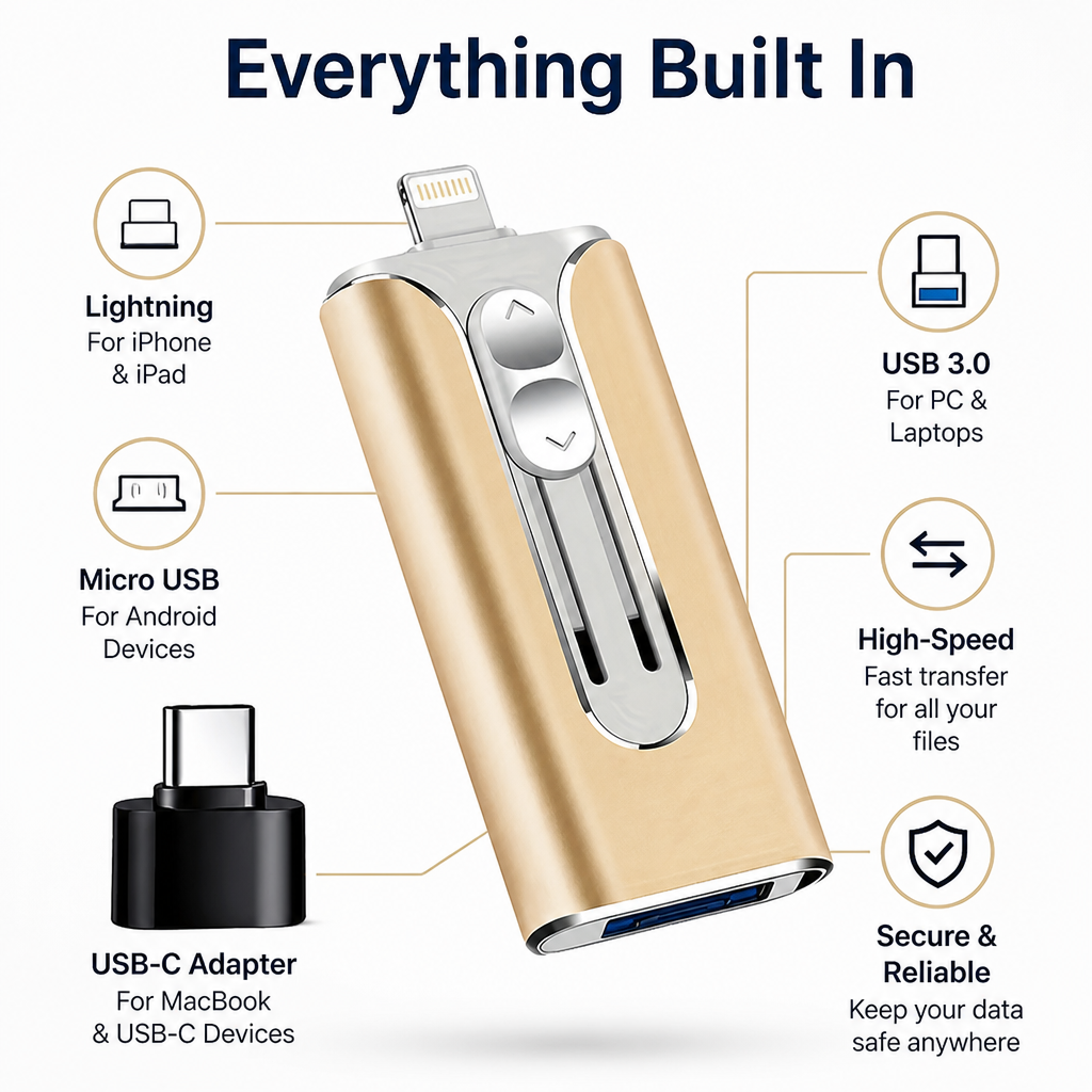 GeniusDrive™ — Instantly Unlock Limitless Storage and Carry Every Memory Everywhere