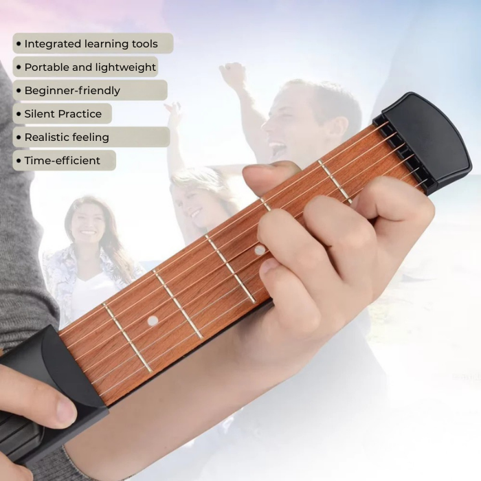 PulseStrum™ Pocket Trainer — Master Guitar Anywhere, Anytime with Silent, Stress-Free Practice
