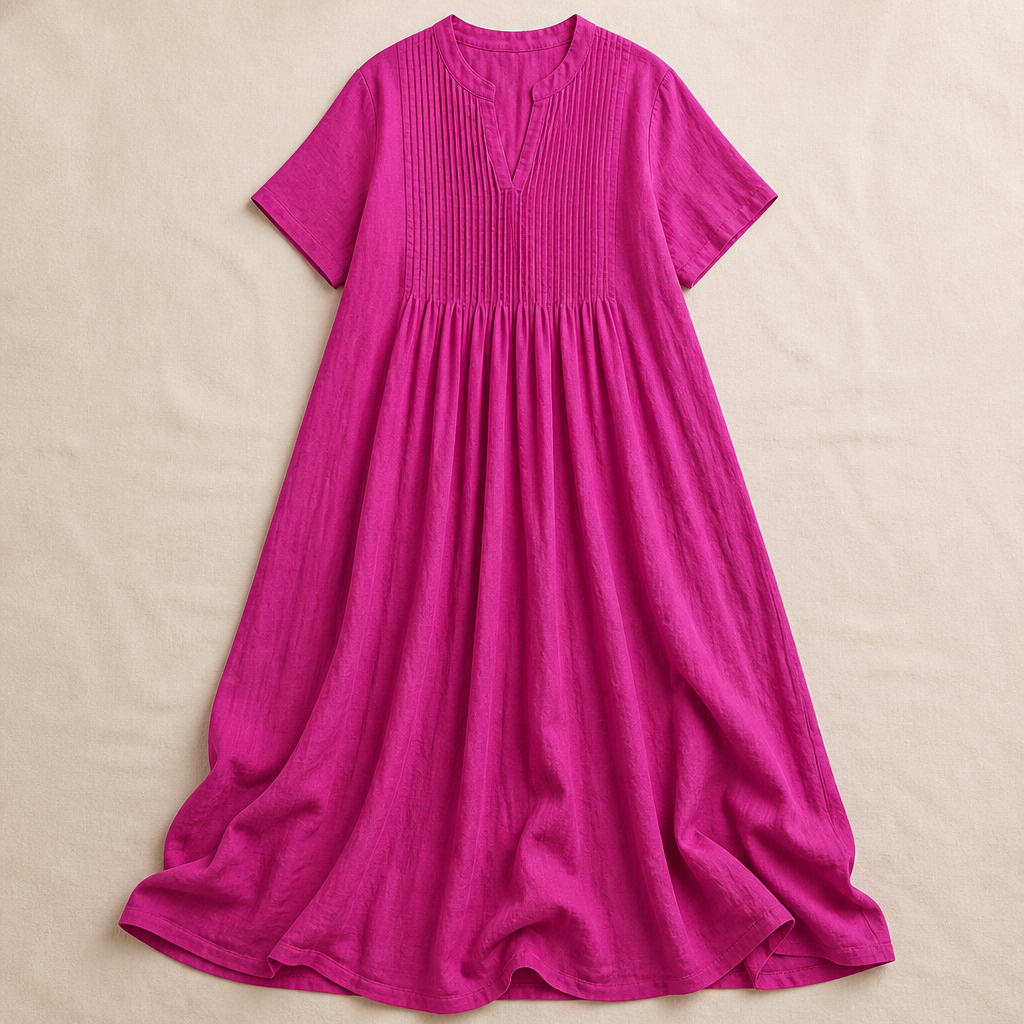 VexaLuxe™ Pleated Dress — Unleash Effortless Grace and All-Day Cool Confidence