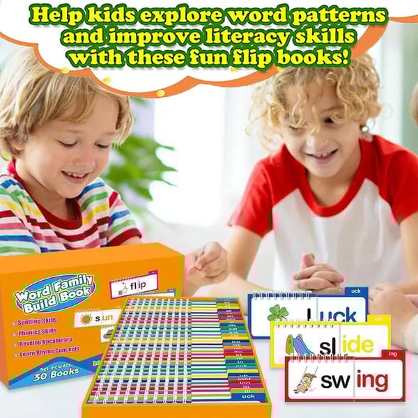 BrightSteps™ Word Family Flip Books — Ignite Your Child’s Joy and Confidence in Reading Every Flip