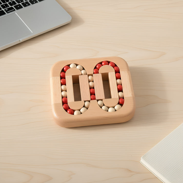 Wooden rotating puzzle game