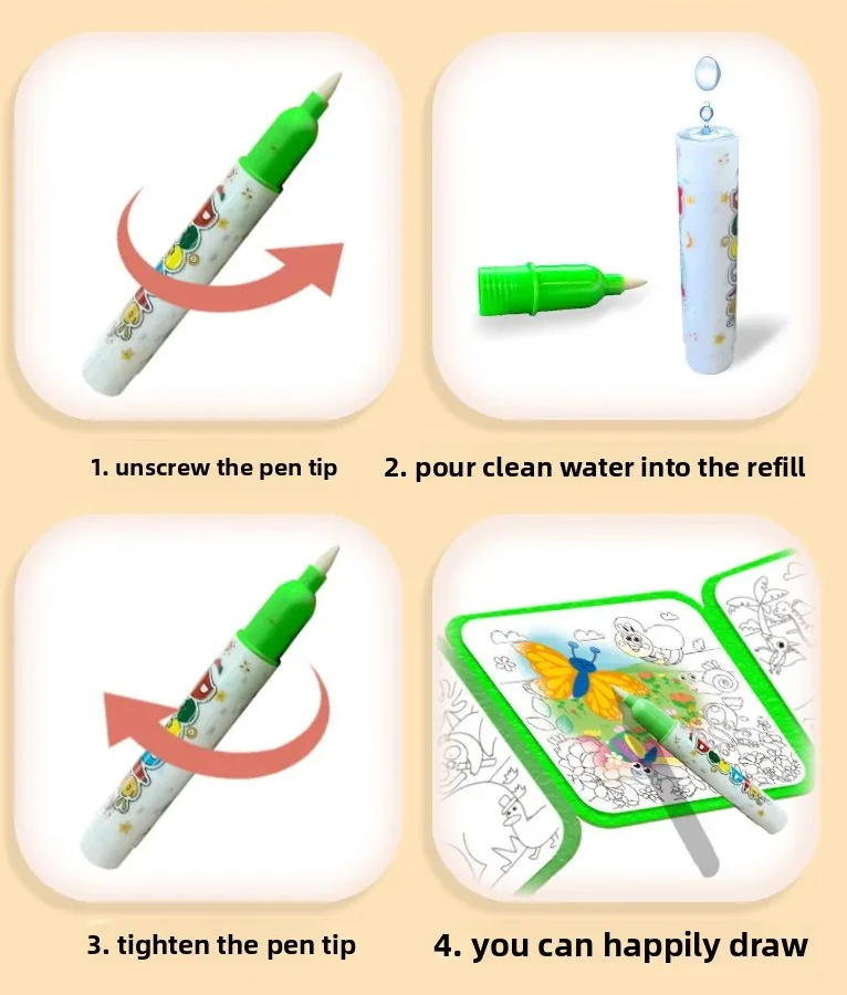 EverSplash™ Water Art Book — Ignite Boundless Creativity with Zero Mess or Fuss