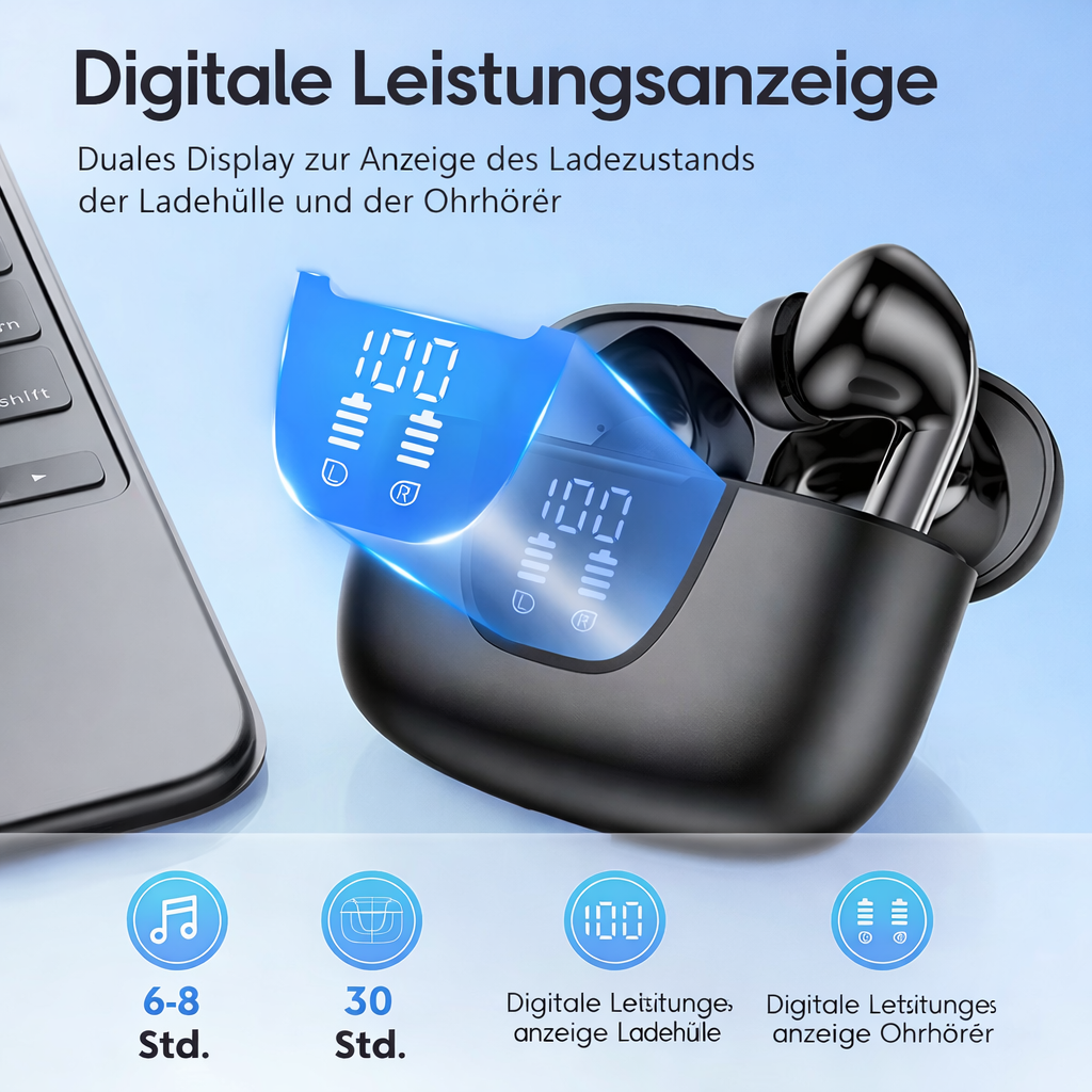 Wireless Earphones | In-Ear Headsets | Extended Listening Comfort & Crisp Calls | Voltiva