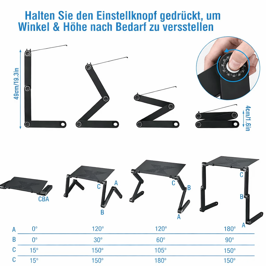 Adjustable Laptop Stand FlexStand 360 – Height Adjustable