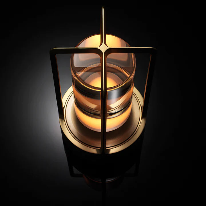 Lumiere Lantern Cordless Crystal Table Lamp