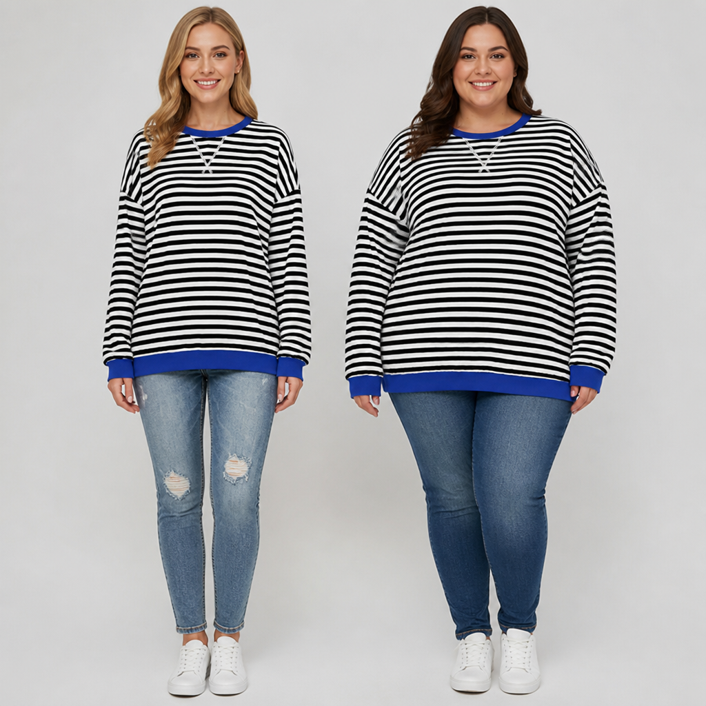 LuminaSoft™ Casual Long Sleeve Striped Shirt — Wrap Yourself in All-Day Softness and Timeless Style