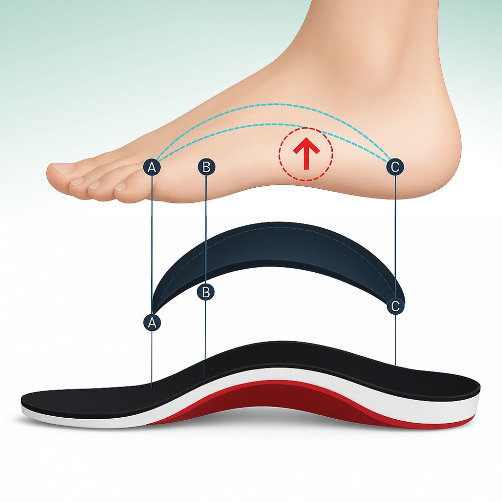 ArchEase™ - Orthopedic Arch Support Insole (1+1 FREE - 2 Pairs)