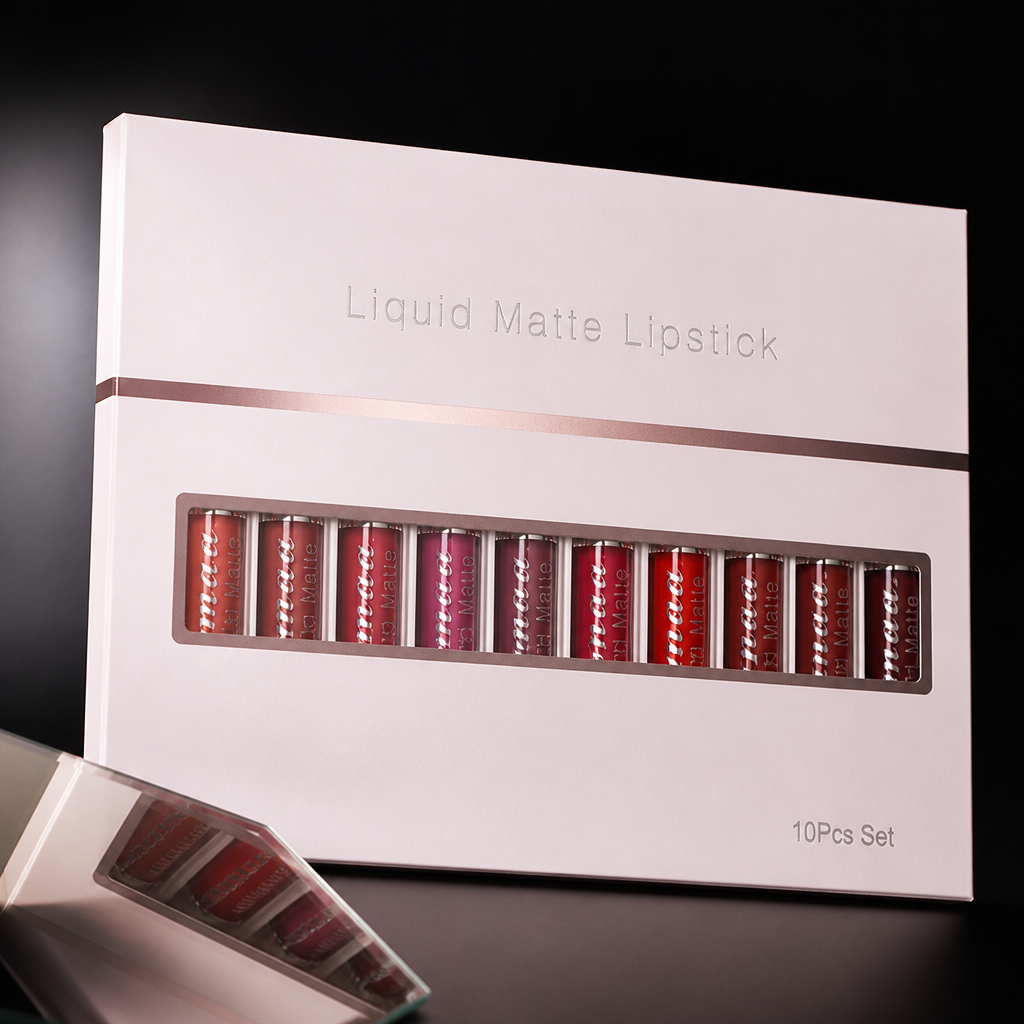 EverFlair™ Liquid Matte Lipstick Set — Unstoppable Color That Keeps Your Lips Soft, Bold, and Flawless All Day