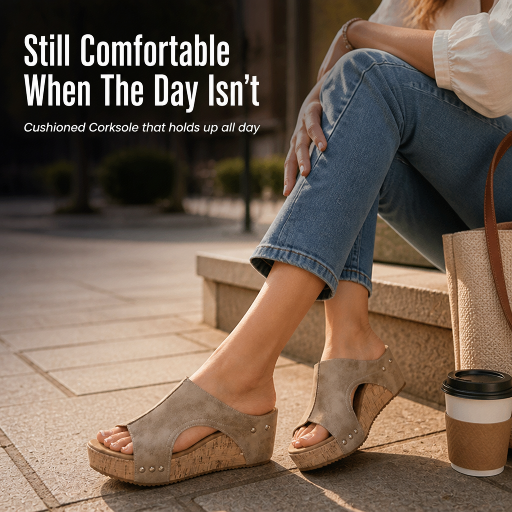 SolaraLuxe™ Wedge Sandals — Walk Pain-Free with Bold Style That Commands Attention