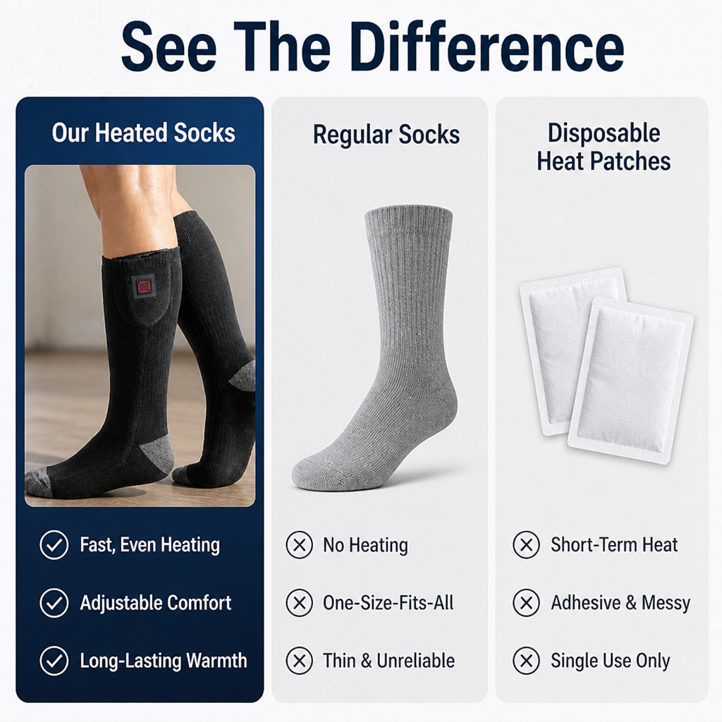 FireTrail™ Heated Socks — Crush Cold Instantly and Own Every Winter Step
