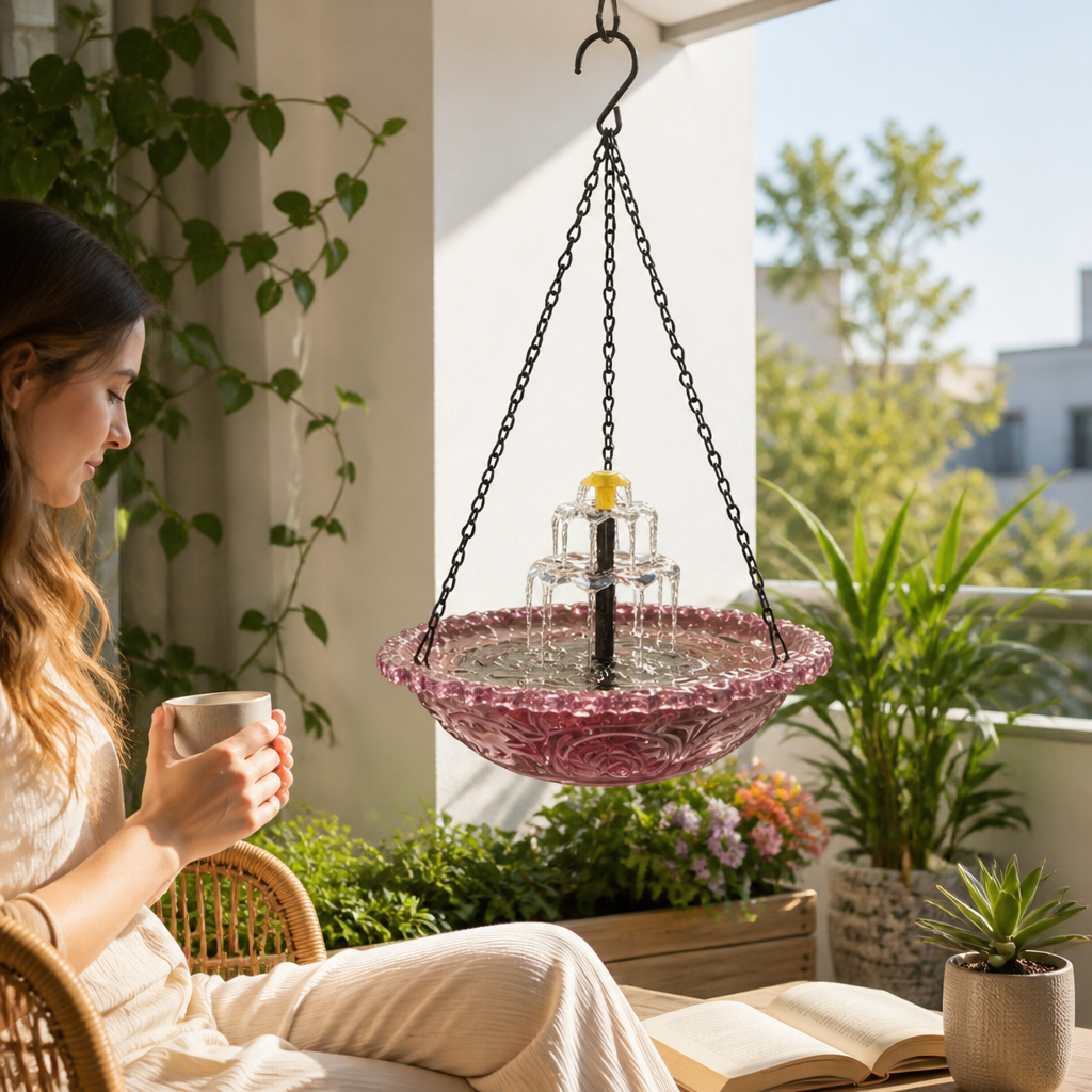 SunLure™ Cascade Fountain — Transform Your Garden into a Peaceful Bird Paradise with Effortless Sun-Powered Magic