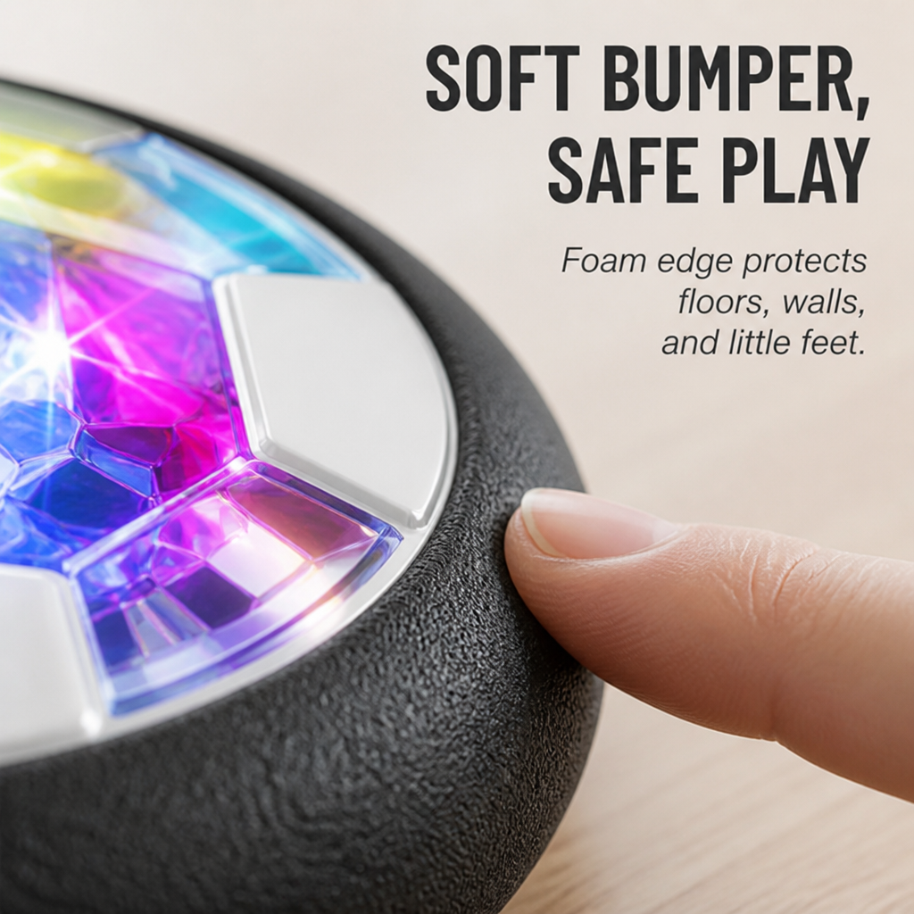 AirGlide Sphere™ — Ignite Lightning-Fast Indoor Football Fun Without the Fear of Damage