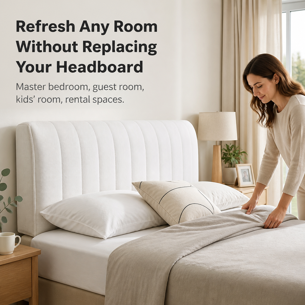 LumaShield™ Headboard Cover — Wrap Your Bedroom in Effortless Clean Comfort and Stunning Style