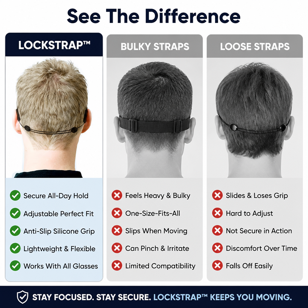 LockStrap™ — Experience Glasses Grip So Secure You’ll Forget They’re There