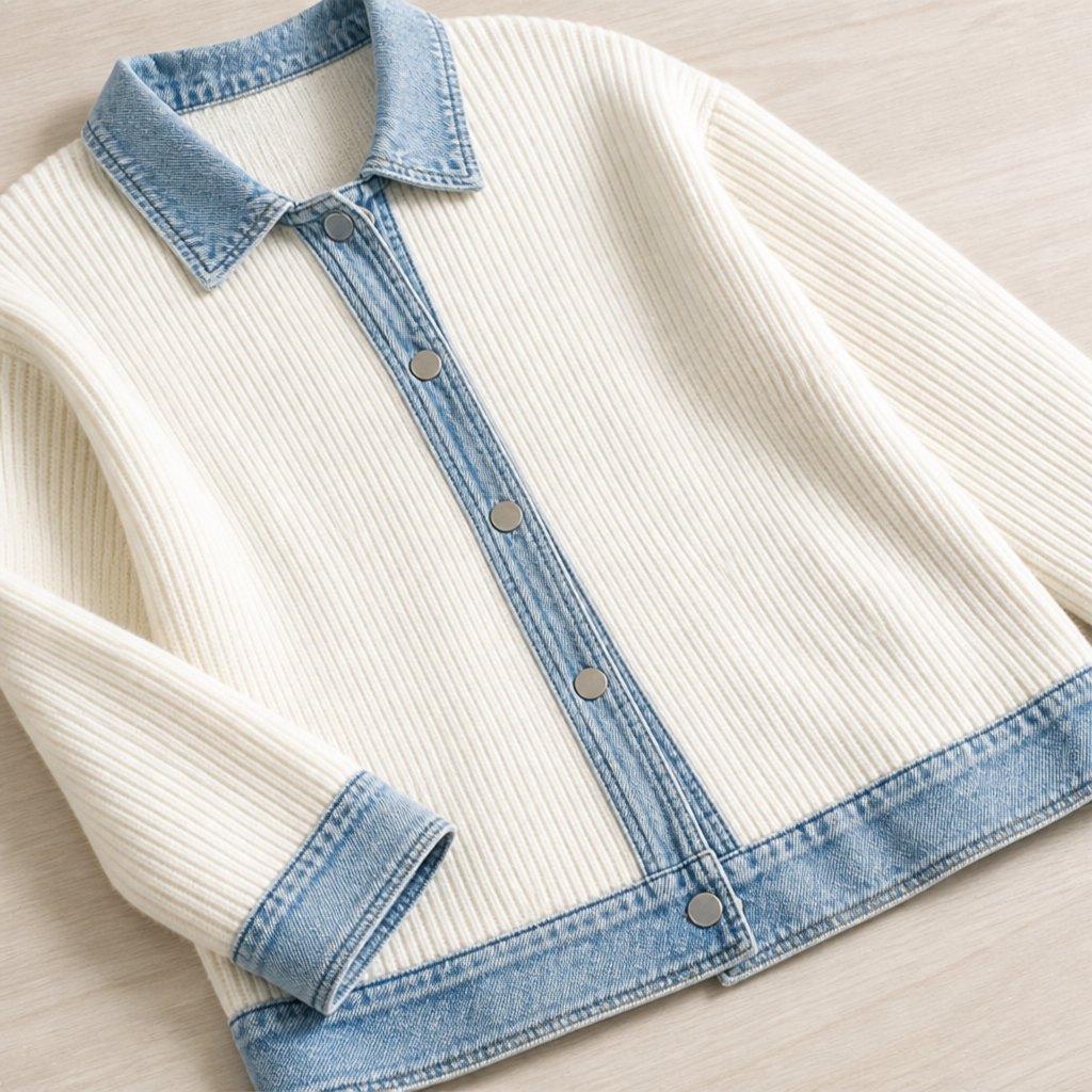 Zephyra™ Knit Denim Jacket — Move Freely, Feel Effortlessly Stylish All Day