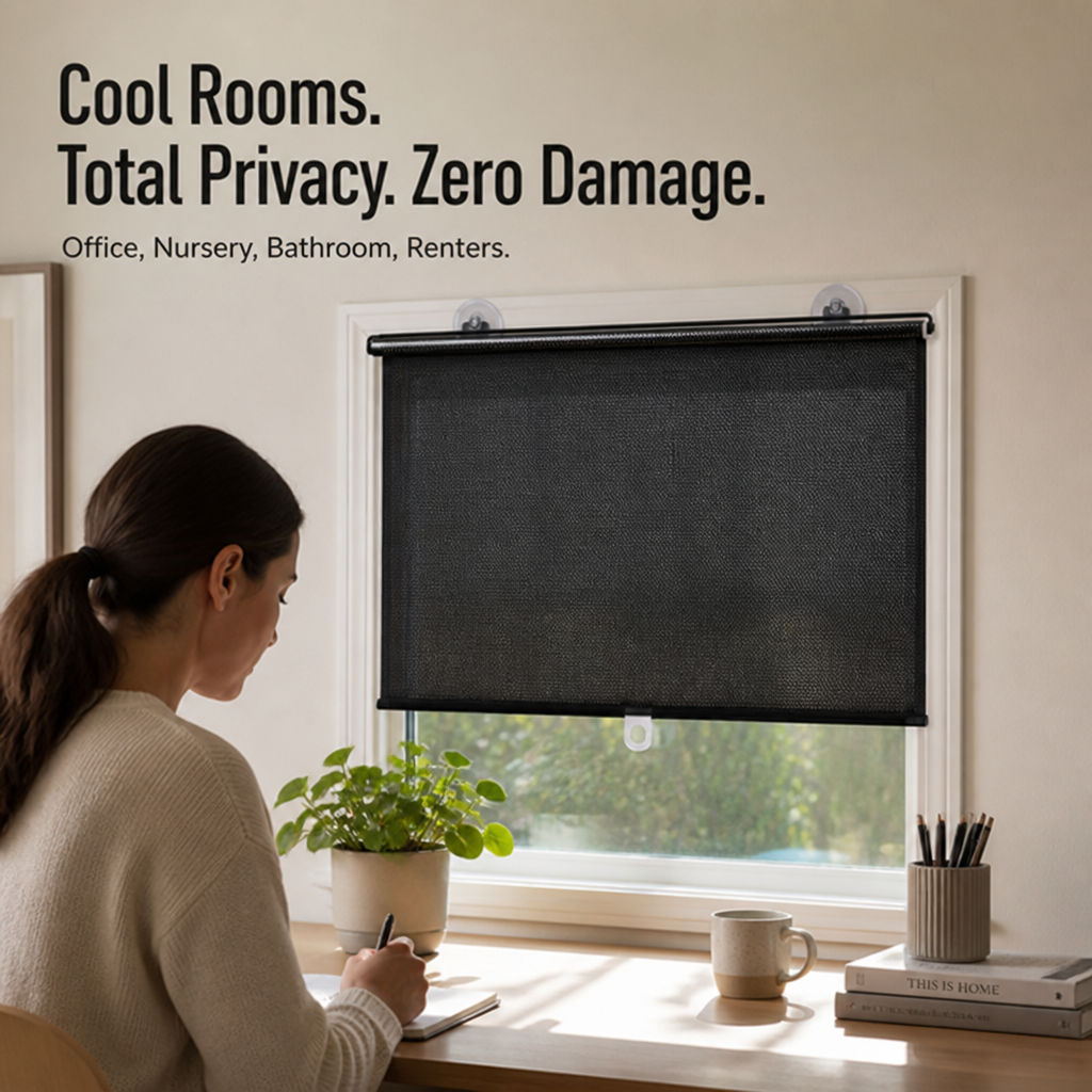 ShadeStream™ — Instantly Cool, Private Rooms Without a Single Drill