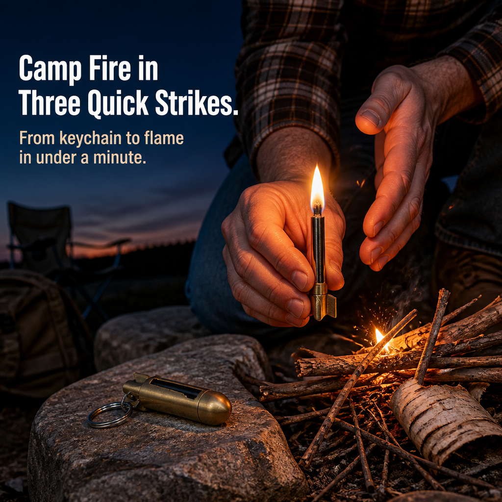 BlazeMate™ — Strike a Reliable Flame Through Rain, Wind, and Freezing Cold