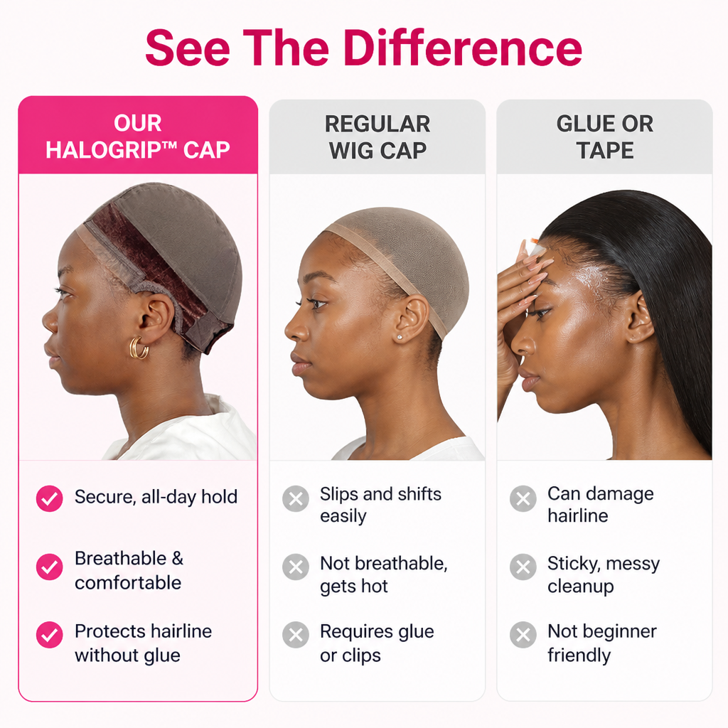 HaloGrip™ Cap — Lock In Confidence with Invisible, All-Day Comfort