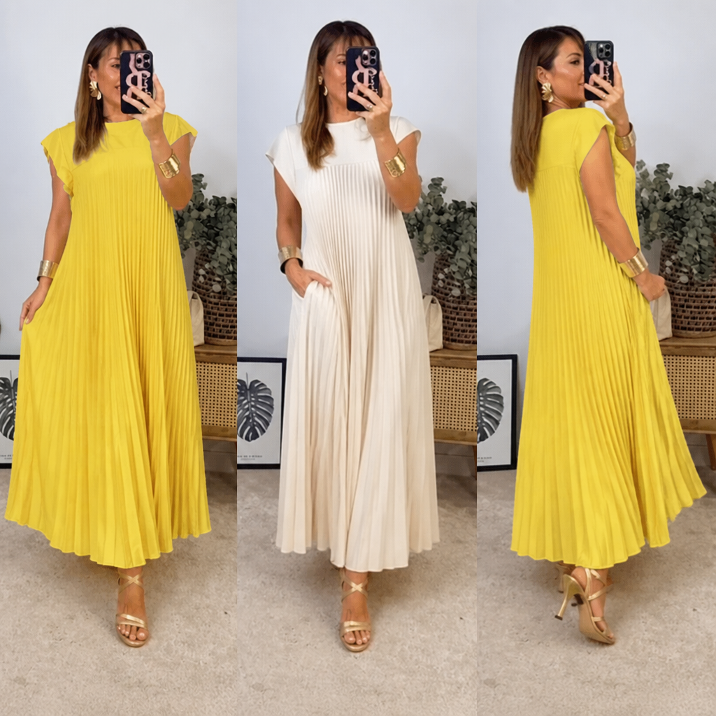 SeraphaBelle™ Pleated Maxi Dress — Embrace Confidence and Comfort That Moves With You All Day