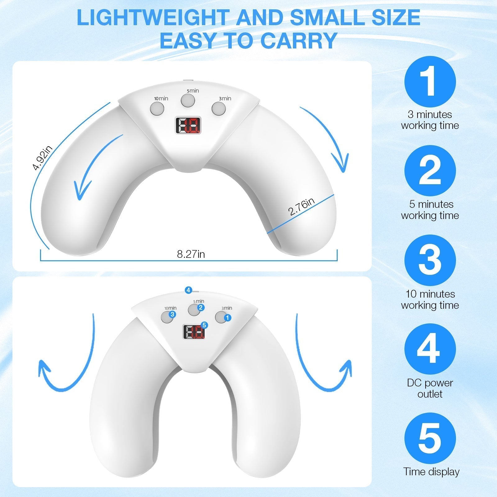 Home Device for Treating Nail Fungus on Multiple Toenails