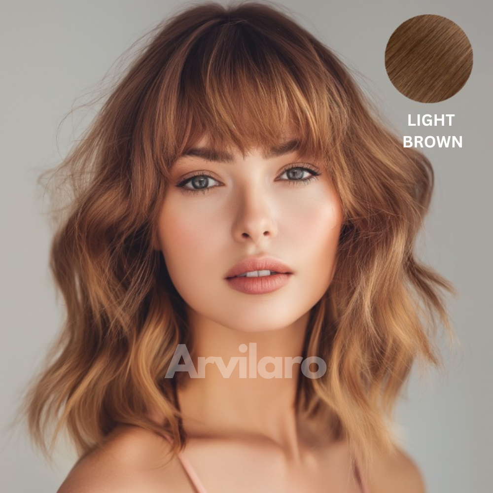Arvilaro Clip-On Bangs (100% Real Hair)