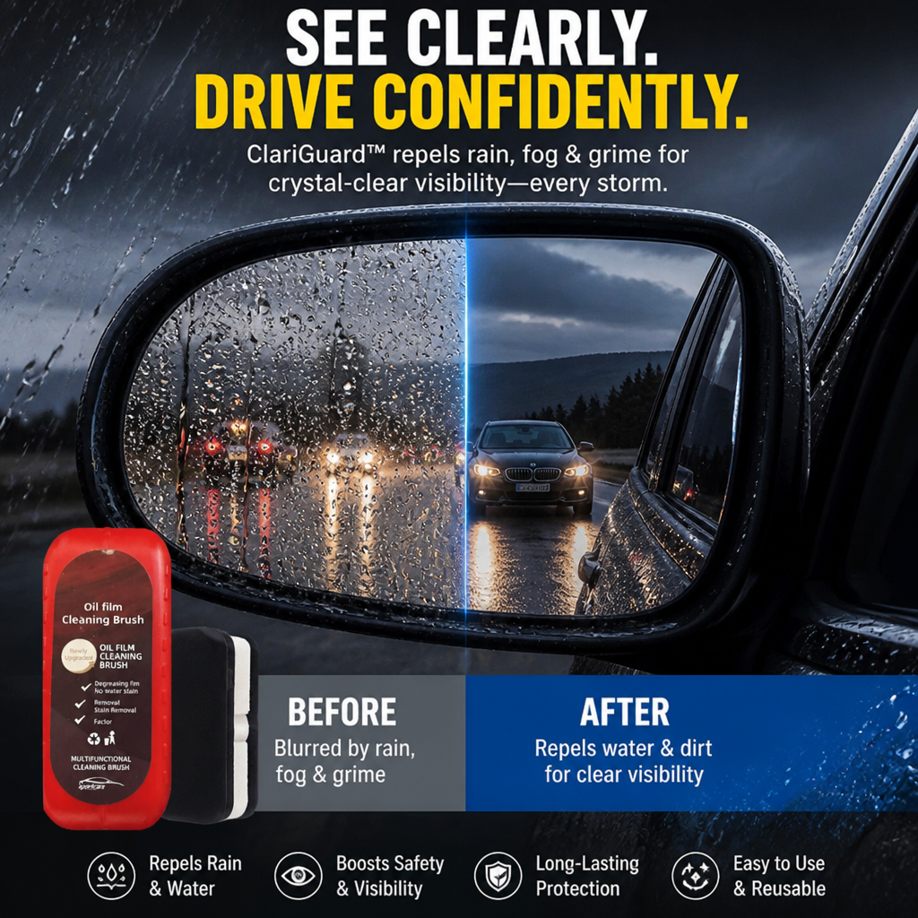 ClariGuard™ — Drive with Unshakable Clarity and Confidence in Every Storm