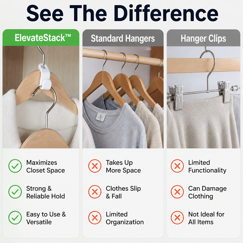 ElevateStack™ — Unlock Closet Freedom with Effortless Space and Style