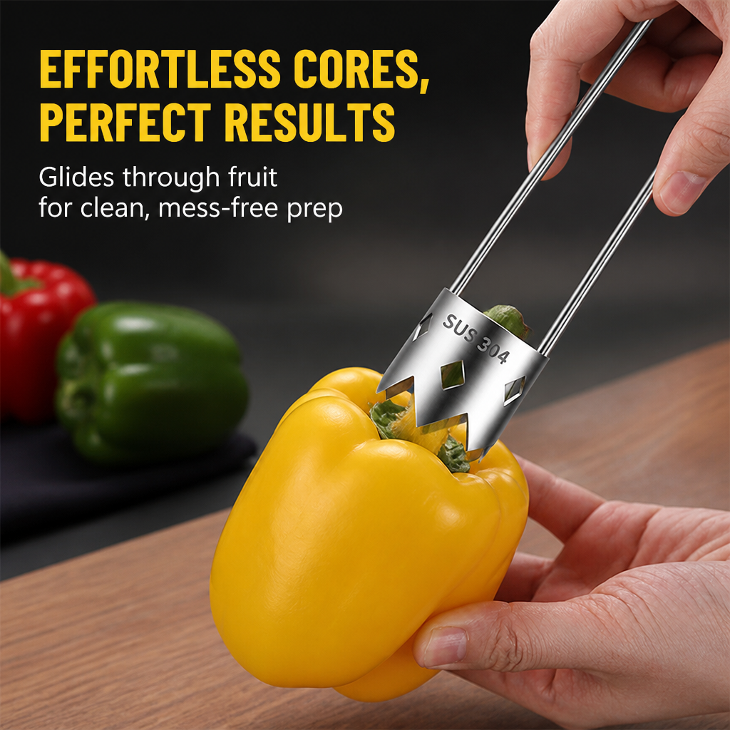 SwiftCore™ — Slice Through Fruit Prep Stress with Effortless, Perfect Cores Every Time