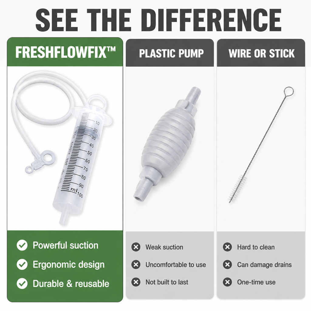 FreshFlowFix™ — Instantly Stop Leaks and Evict Fridge Odors for Good