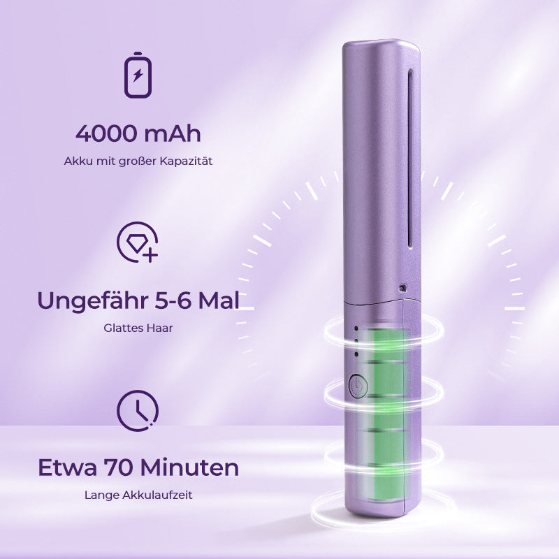 Portable Cordless Hair Straightener for Travel