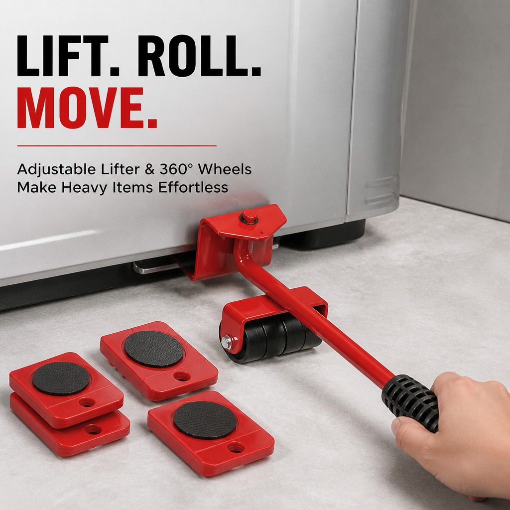 Adjustable Height Moving Tools Set™ — Move Heavy Furniture Effortlessly Without Back Pain