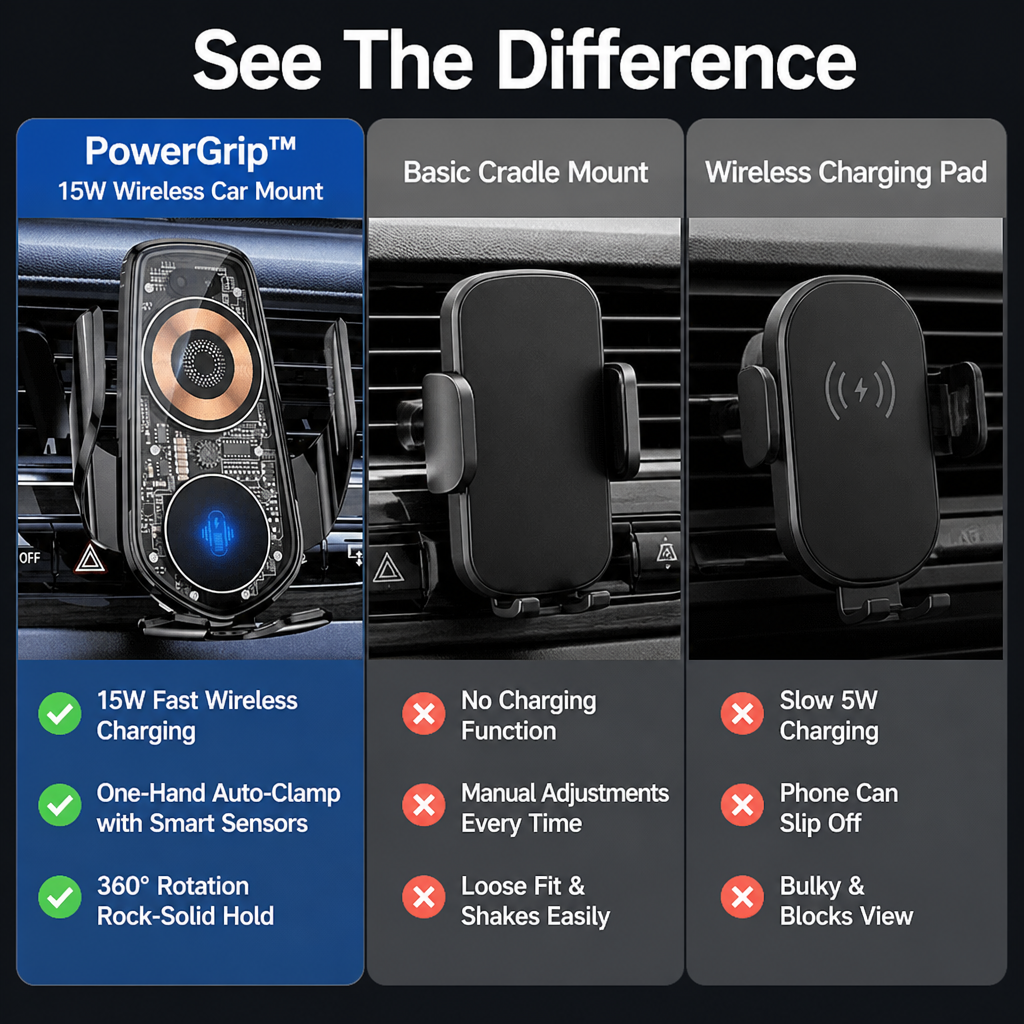 PowerGrip™ — Drive Focused, Fully Charged, and Totally In Control Every Mile