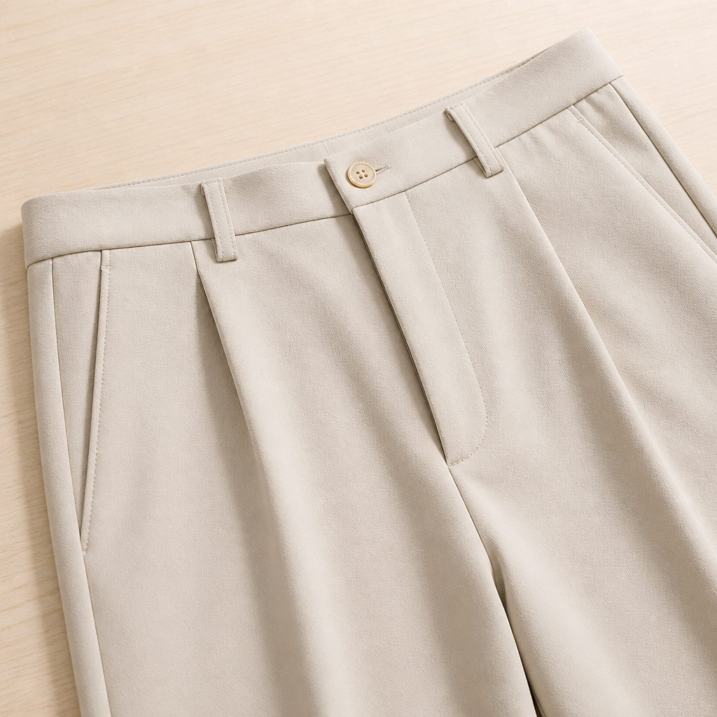 Marcello™ – High-Waisted Pleated Tailored Trousers with Relaxed Straight Leg