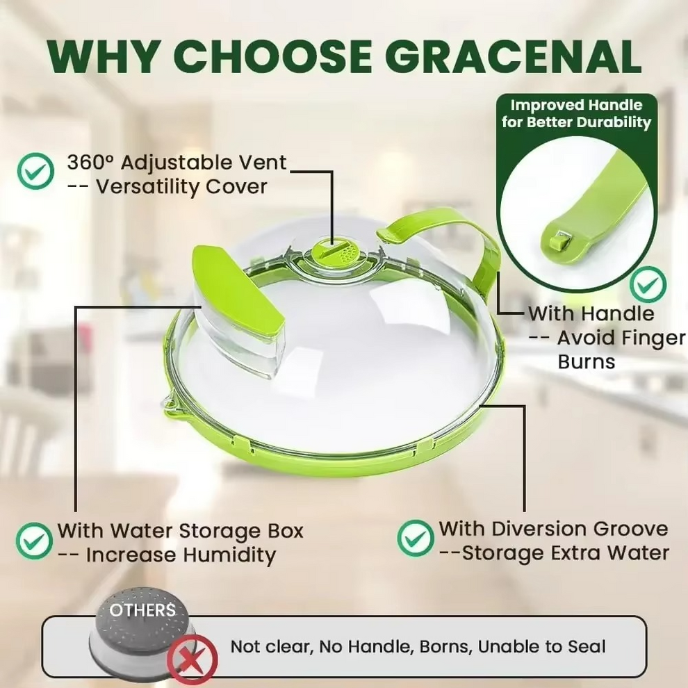 Microwave Steamer with Splash Guard