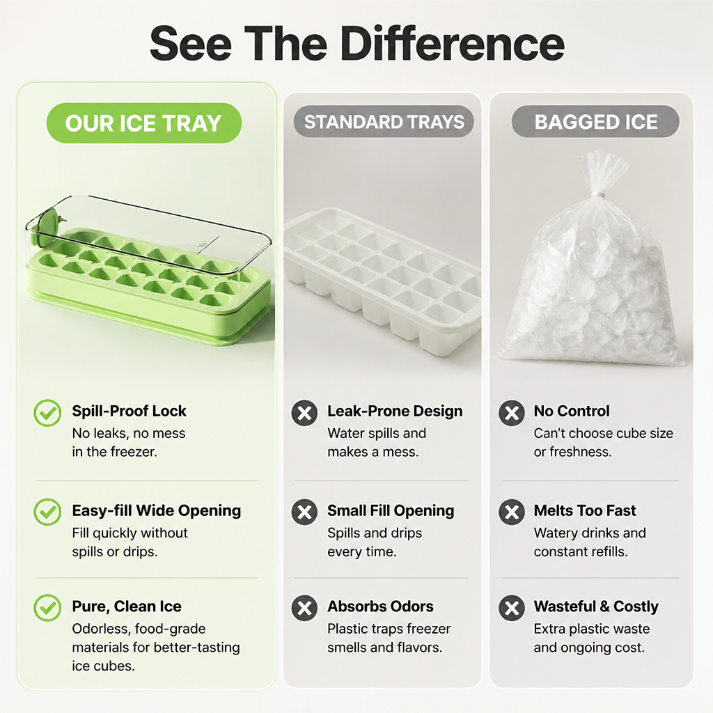 ChillCraft™ — Effortless, Spill-Proof Ice That Elevates Every Drink to Pure Perfection