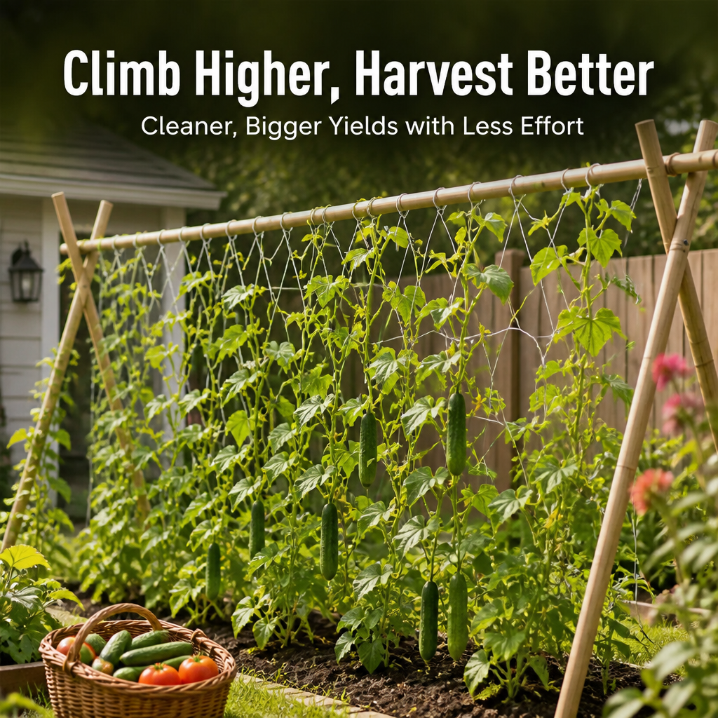 SkyClimb™ — Elevate Your Garden for Bigger, Cleaner Harvests Without the Backache
