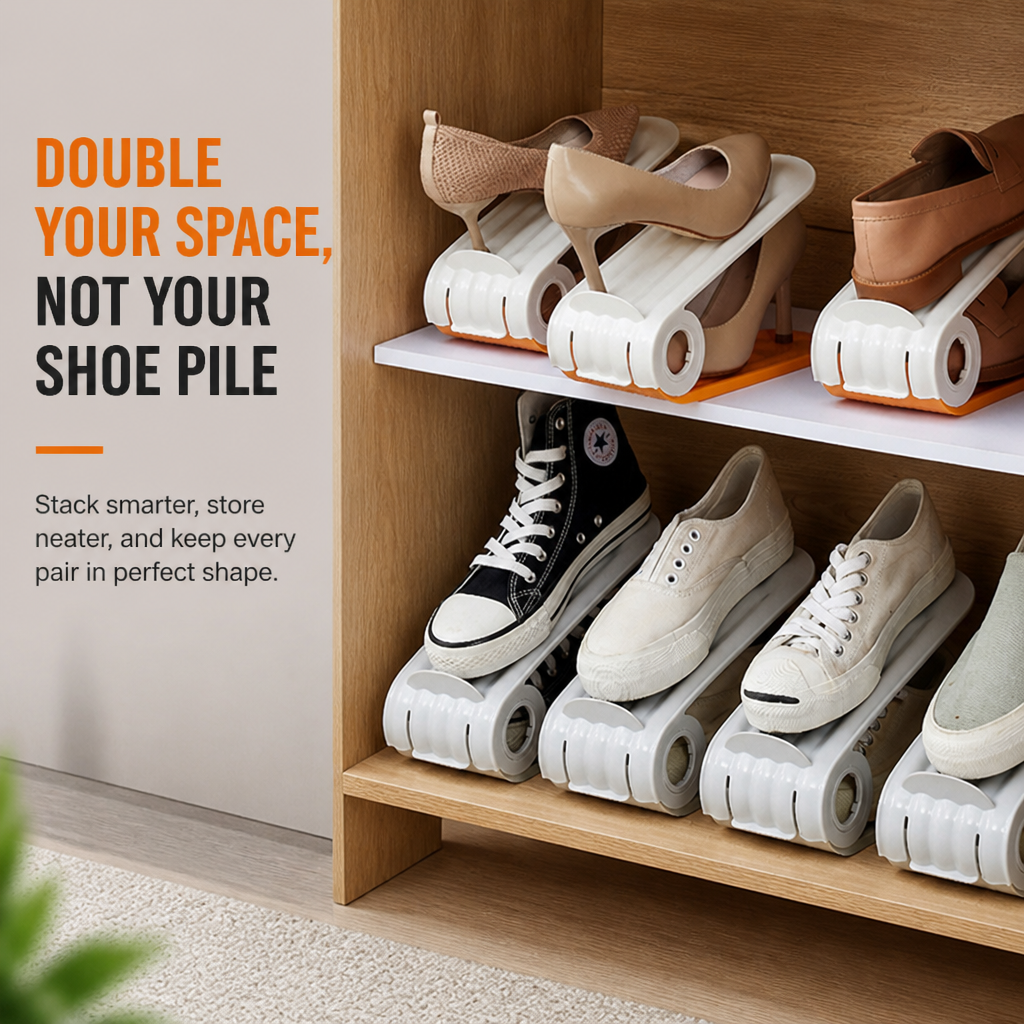 ShoeNestPro™ — Instantly Free Your Space and Showcase Your Shoes in Perfect Shape