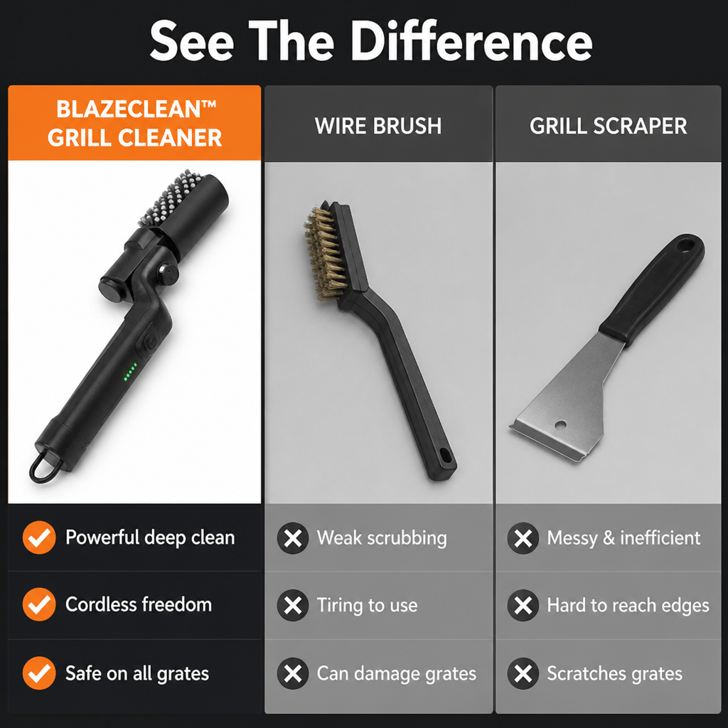 BlazeClean™ — Effortless Power That Lets You Own Every Grill Cleanup