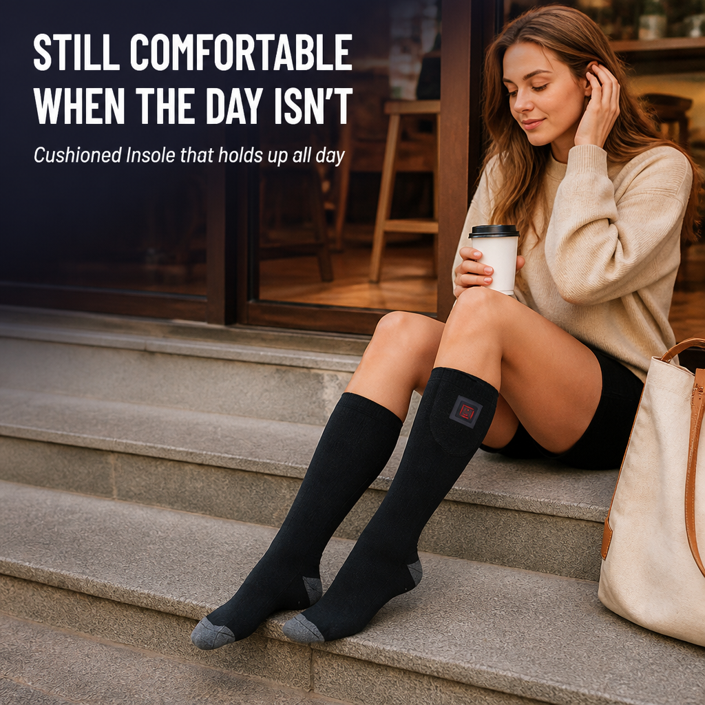 FrigiWarm™ Heated Socks — Crush Cold Toes and Unlock All-Day Cozy Confidence