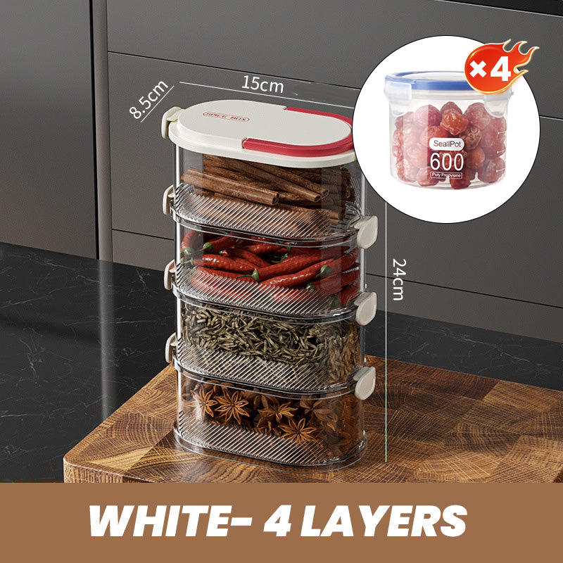 Aroma Organizer - Spice Freshness and Order at the Push of a Button