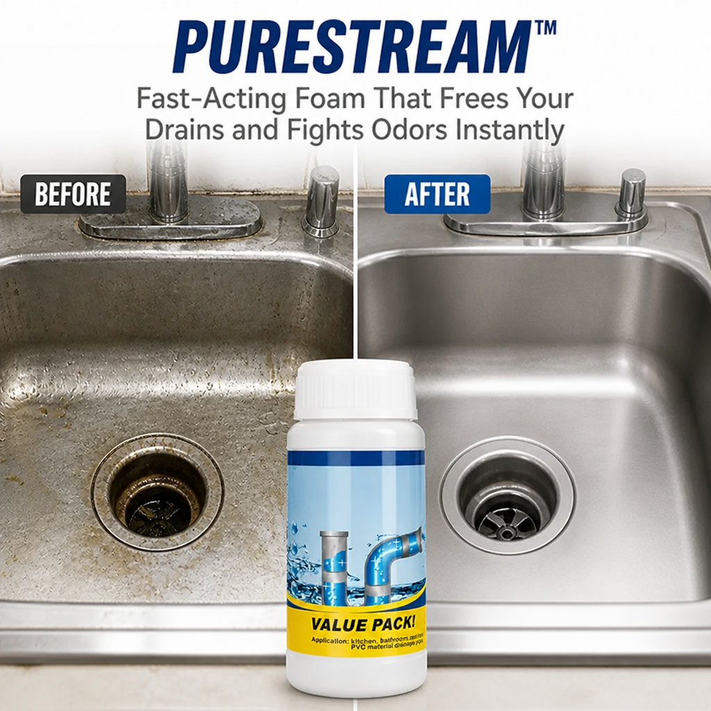 PureStream™ — Fast-Acting Foam That Frees Your Drains and Fights Odors Instantly