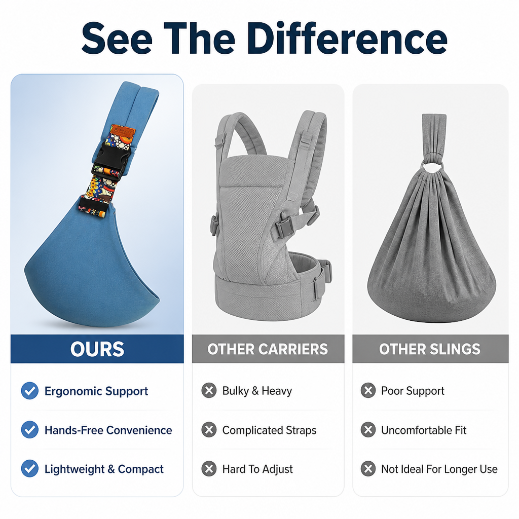 SereniNest™ — Snug, Stress-Free Baby Carrying That Feels Like a Natural Hug
