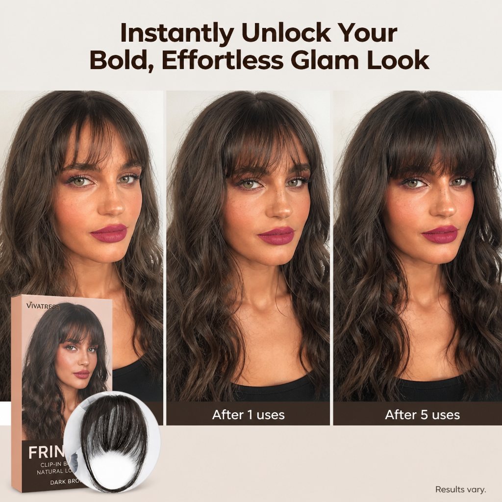 VivaTress™ Fringe — Instantly Unlock Your Bold, Effortless Glam Look
