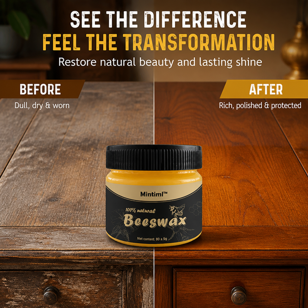 VeroLuxe™ Wood Revival Beeswax — Ignite Stunning Shine and Bring Your Wood Back to Life