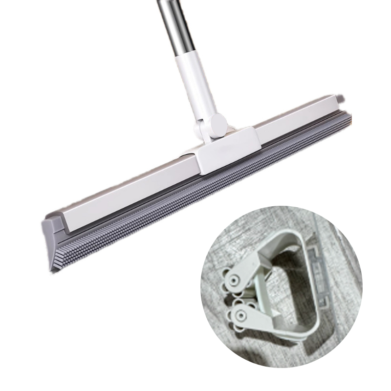 Floor Mop with Rubber Lip and TPE Bristles