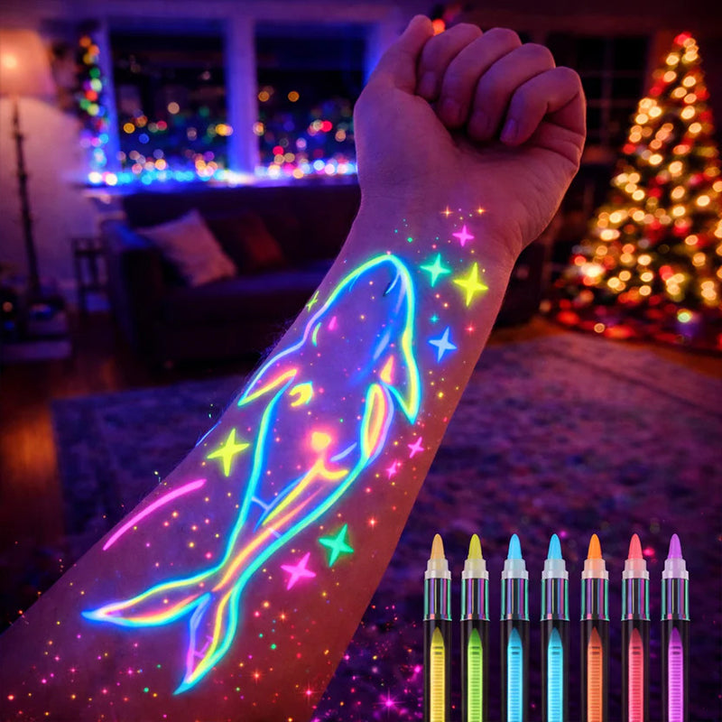 Illuminate Any Space with Stunning Neon Body Art that Captivates